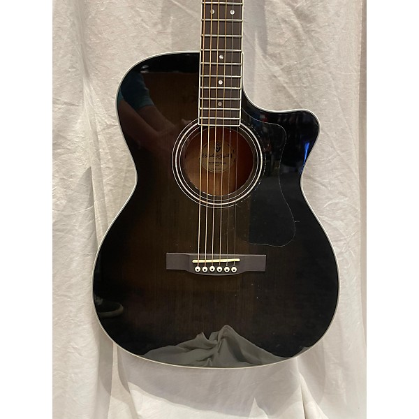 Used Guild Used Guild OM-260CE Black Acoustic Electric Guitar