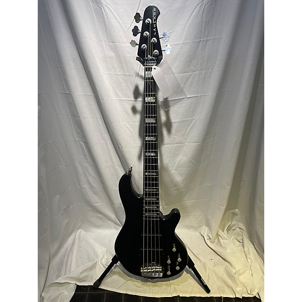 Used Lakland 55-02 Skyline Series 5 String Black Electric Bass Guitar