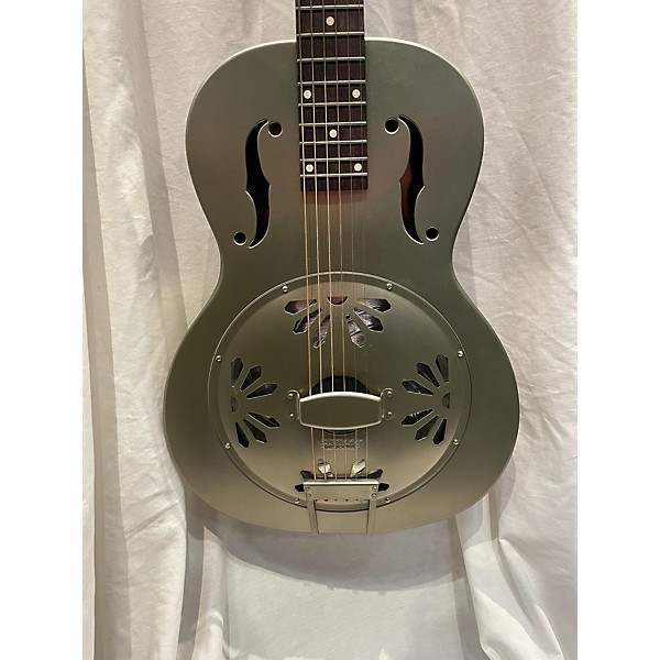 Used Gretsch Guitars Used Gretsch Guitars G9201 Honeydipper Metal Round Neck CHR Resonator Guitar