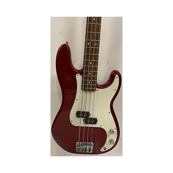 Used Fender Used Fender Standard Precision Bass Candy Apple Red Electric Bass Guitar