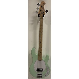 Used Sterling by Music Man Used Sterling By Music Man Stingray Surf Green Electric Bass Guitar