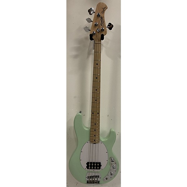 Used Sterling by Music Man Used Sterling By Music Man Stingray Surf Green Electric Bass Guitar