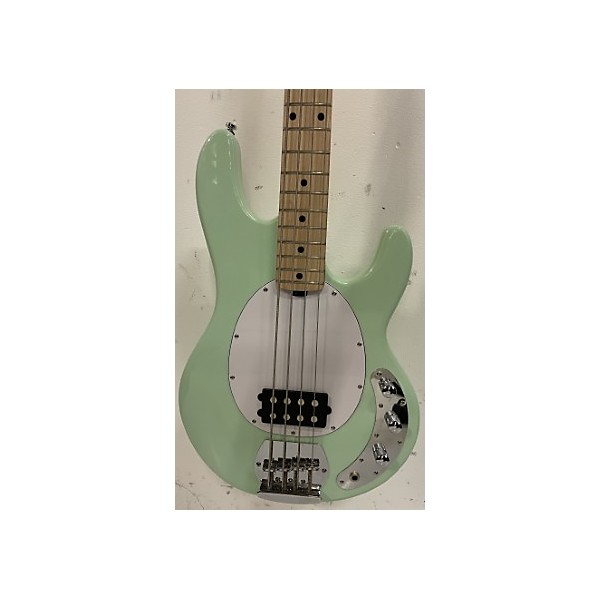 Used Sterling by Music Man Used Sterling By Music Man Stingray Surf Green Electric Bass Guitar