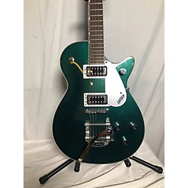 Used Gretsch Guitars Used Gretsch Guitars G5230T Green Solid Body Electric Guitar