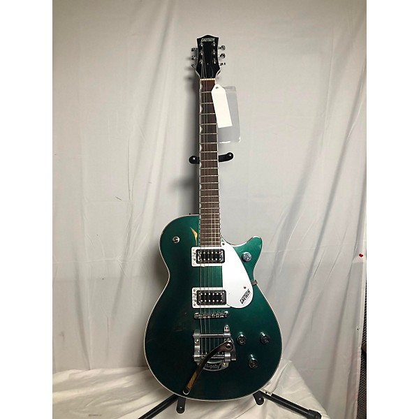 Used Gretsch Guitars Used Gretsch Guitars G5230T Green Solid Body Electric Guitar