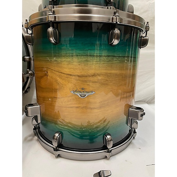 Used TAMA Used 2017 TAMA 4 piece Starclassic Maple Exotix Emerald Pacific Walnut Burst Drum Kit