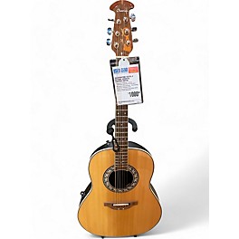 Used Ovation 1627vl-4 Natural Acoustic Electric Guitar