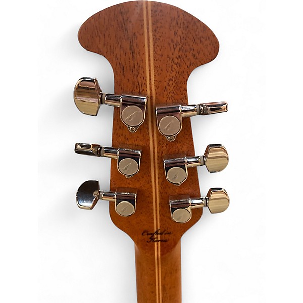 Used Ovation 1627vl-4 Natural Acoustic Electric Guitar