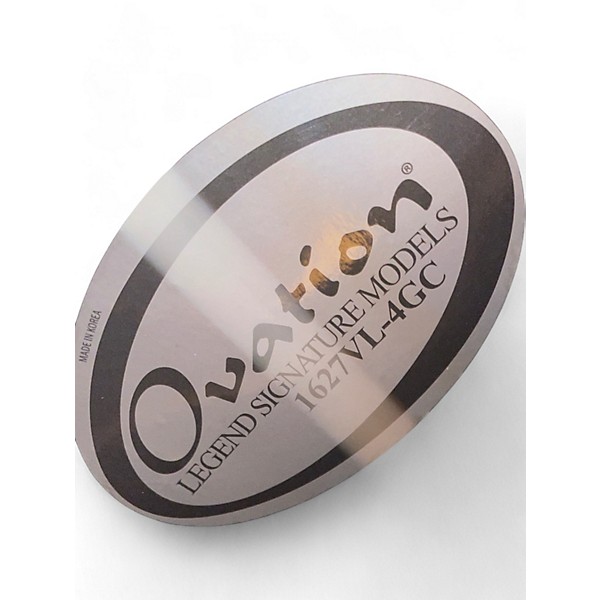 Used Ovation 1627vl-4 Natural Acoustic Electric Guitar