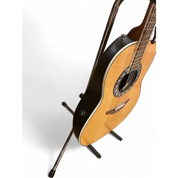 Used Ovation 1627vl-4 Natural Acoustic Electric Guitar