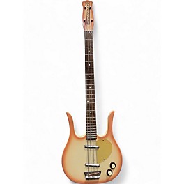 Used Danelectro LONGHORN Copper Burst Electric Bass Guitar