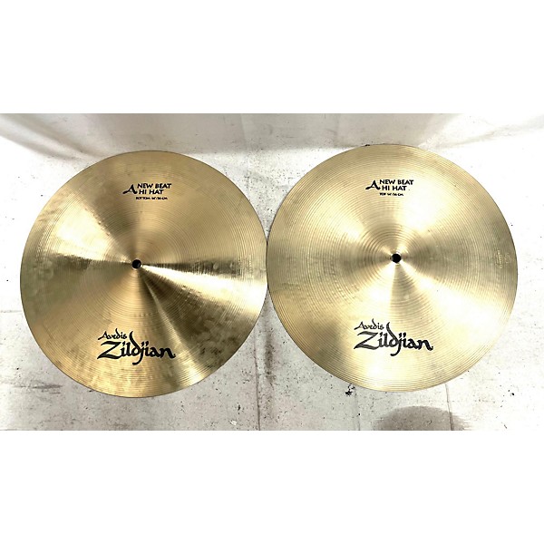 Used Zildjian Used Zildjian 14in New Beat Hi Hat Pair Cymbal