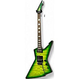Used Schecter Guitar Research E-1 FR S Green Burst Solid Body Electric Guitar