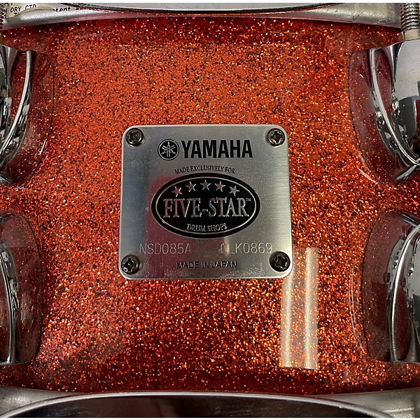 Used Yamaha Used Yamaha 5.5X14 FIVE STAR OAK CUSTOM Drum HABANERO SPARKLE