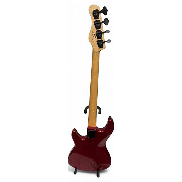 Used Regenerate BILL CLEMENTS Candy Apple Red Metallic Electric Bass Guitar