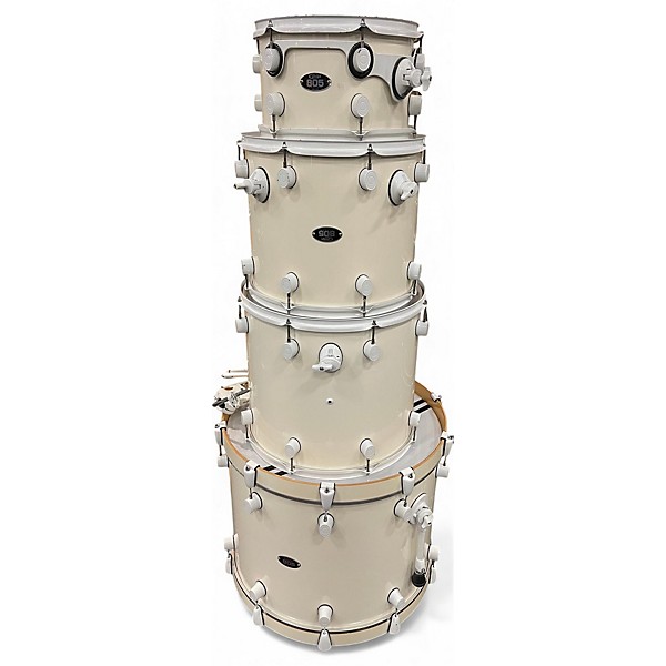 Used PDP By DW 4 piece 805 Series White Drum Kit