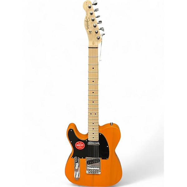 Used Squier Used Squier TELECASTER Metallic Orange Solid Body Electric Guitar