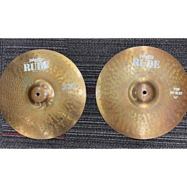 Used Paiste Used Paiste 14in Rude Hi Hat Pair Cymbal