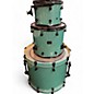 Used 2015 Spaun 3 Piece Custom Series Turquoise Sparkle Drum Kit