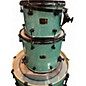 Used 2015 Spaun 3 Piece Custom Series Turquoise Sparkle Drum Kit