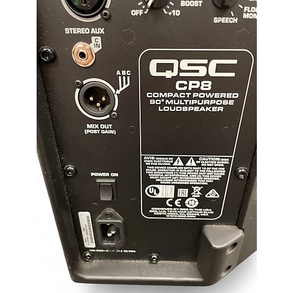 Used QSC CP8 Powered Speaker