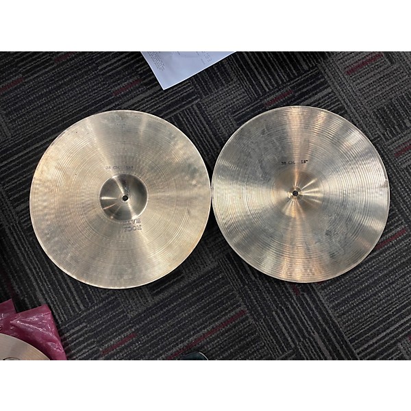 Vintage 1980 SABIAN 15in Rock Hats Cymbal