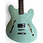 Used Fender Tom Delonge Starcaster Satin Surf Green Hollow Body Electric Guitar