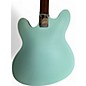 Used Fender Tom Delonge Starcaster Satin Surf Green Hollow Body Electric Guitar