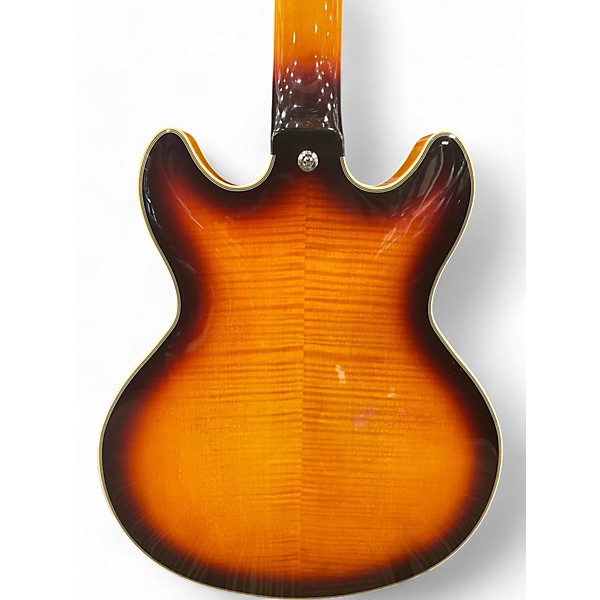 Used D'Angelico Used D'Angelico dapminidccsvsbcs 3 Tone Sunburst Hollow Body Electric Guitar