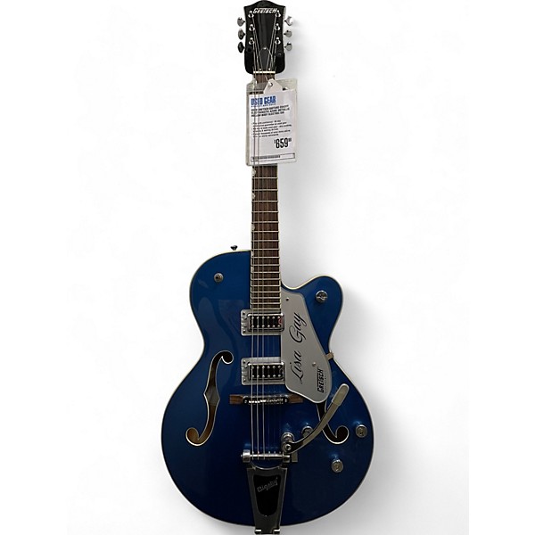 Used Gretsch Guitars Used Gretsch Guitars G5420T Electromatic Azure Metallic Hollow Body Electric Guitar