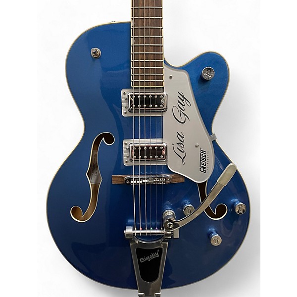 Used Gretsch Guitars Used Gretsch Guitars G5420T Electromatic Azure Metallic Hollow Body Electric Guitar