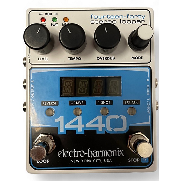 Used Electro-Harmonix Used Electro-Harmonix 1440 Stereo Looper Pedal White Pedal