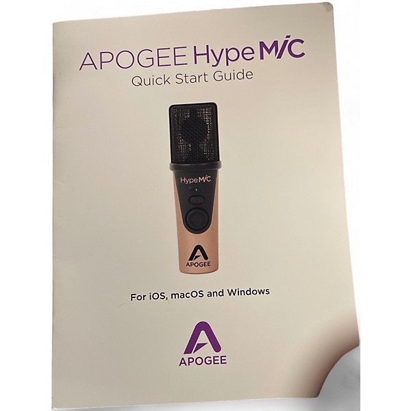 Used Apogee Hype mic MIDI Utility