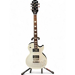 Used Epiphone Used Epiphone Les Paul Muse Pearl White Metallic Solid Body Electric Guitar