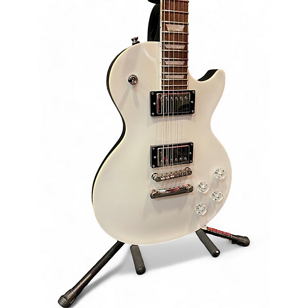 Used Epiphone Used Epiphone Les Paul Muse Pearl White Metallic Solid Body Electric Guitar