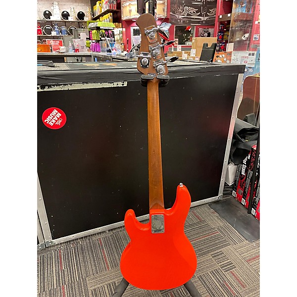 Used Sterling By Music Man Used Sterling By Music Man Short Scale Orange Electric Bass Guitar