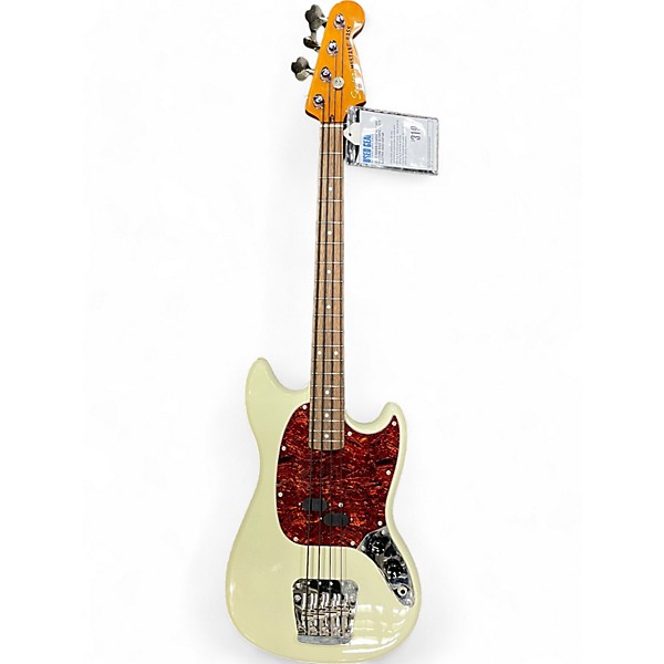 Used Used Squier Classic Vibe 60s Mustang Bass Olympic White Electric Bass Guitar