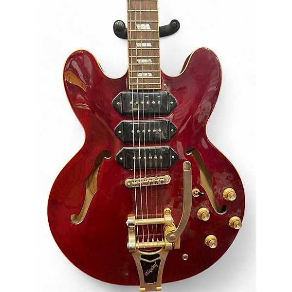 Used Epiphone Used Epiphone Rivera p93 wr Wine Red Hollow Body Electric Guitar