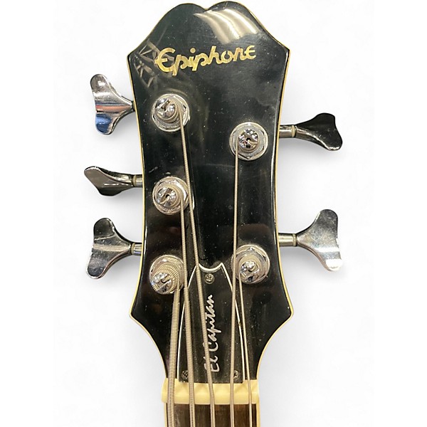 Vintage Epiphone Vintage Epiphone El Capitan C5B Black Acoustic Bass Guitar