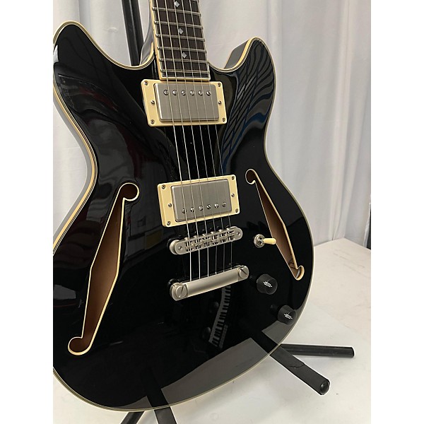 Used D'Angelico Used D'Angelico Excel Mini DC Tour Black Hollow Body Electric Guitar