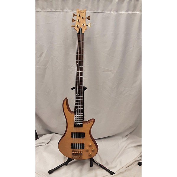 Used Schecter Guitar Research Stiletto Custom 5 String Electric Bass Guitar