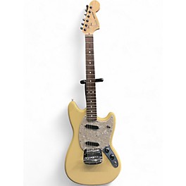Used Fender American Performer Mustang Olympic White Solid Body Electric Guitar
