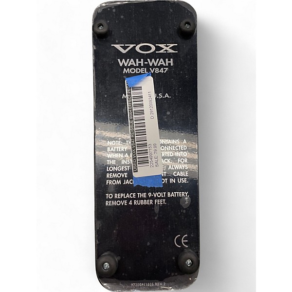 Used VOX V847 Reissue Wah Effect Pedal