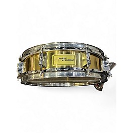 Used Groove Percussion 13in BRASS PICCOLO SNARE DRUM Natural Drum