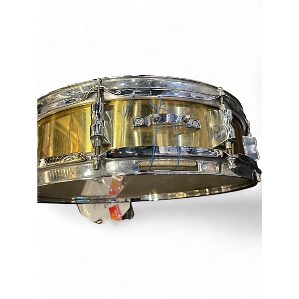 Used Groove Percussion 13in BRASS PICCOLO SNARE DRUM Natural Drum