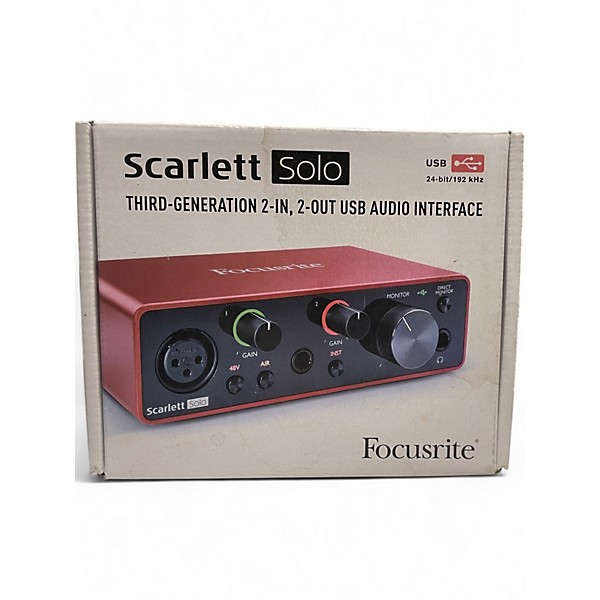 Used Focusrite Scarlett Solo Gen 3 Audio Interface