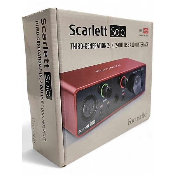 Used Focusrite Scarlett Solo Gen 3 Audio Interface