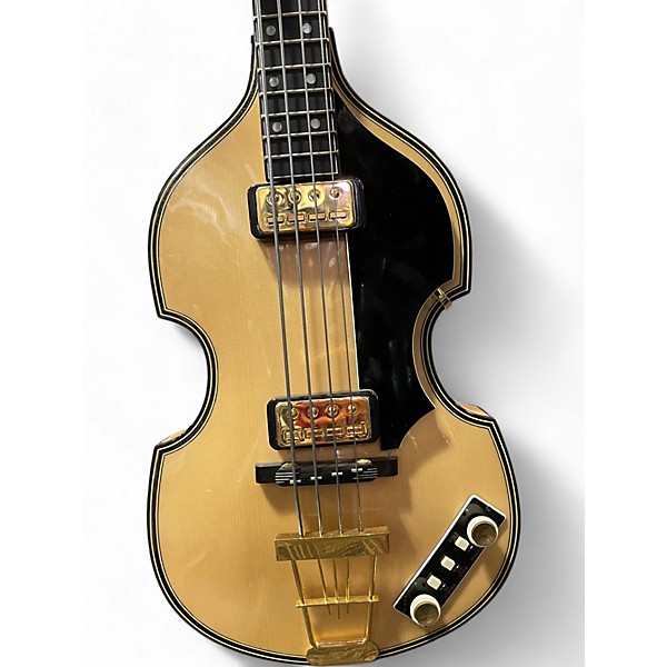 Used Hofner 5000/1 DELUXE Natural Electric Bass Guitar