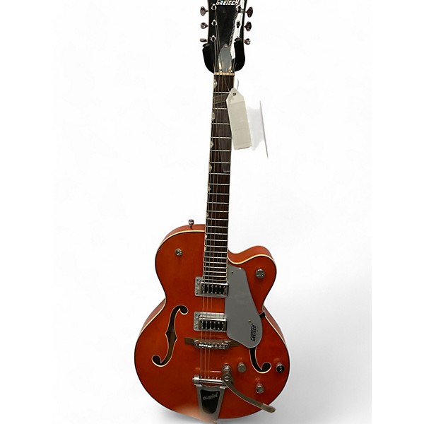 Used Gretsch Guitars Used Gretsch Guitars G5420T Electromatic Orange Hollow Body Electric Guitar