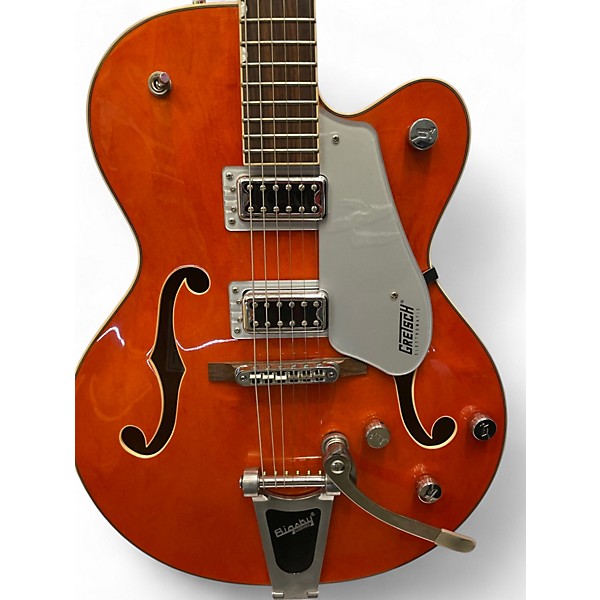 Used Gretsch Guitars Used Gretsch Guitars G5420T Electromatic Orange Hollow Body Electric Guitar